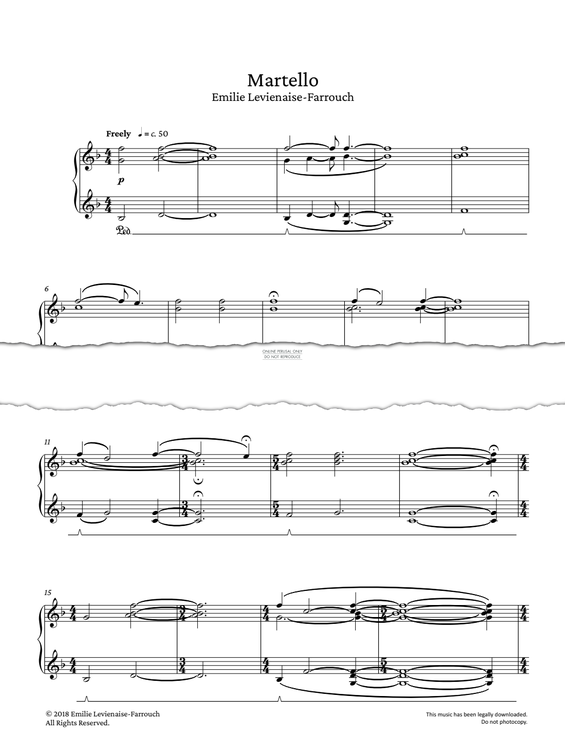 Produktgalerie: Seite 1 von 1 Martello, Emilie Levienaise-Farrouch, Klavier