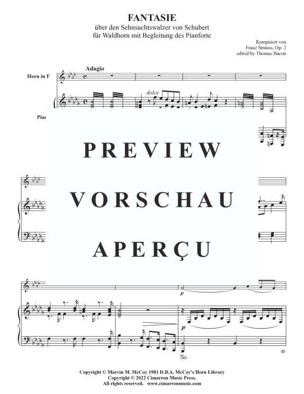 Produktgalerie: Seite 4 von 11 Fantasie Op. 2, , Horn in F und Klavier