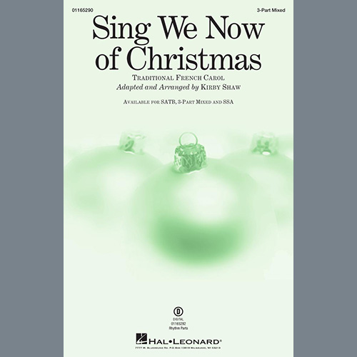 cover: Sing We Now Of Christmas (arr. Kirby Shaw), Traditional French Carol