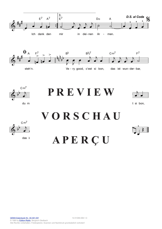 Produktgalerie: Seite 6 von 11 Very good, c'est si bon , Boyer, Jacqueline, (Melodie-Stimmen in C/B/Es)