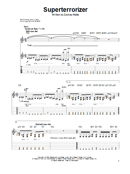 Produktgalerie: Seite 1 von 1 Superterrorizer, Black Label Society, Gitarre