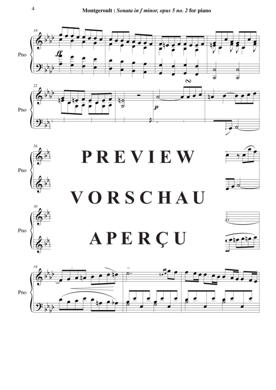 Product gallery: Page 5 of 21 Sonata in f minor, Opus 5 no. 2 , Horvath, Nicolas, Piano Solo