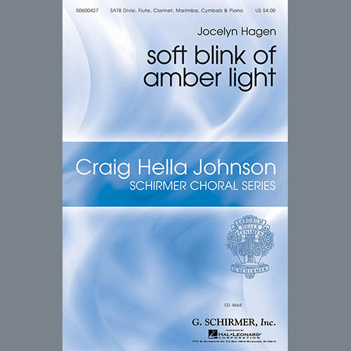 cover: soft blink of amber light, Jocelyn Hagen