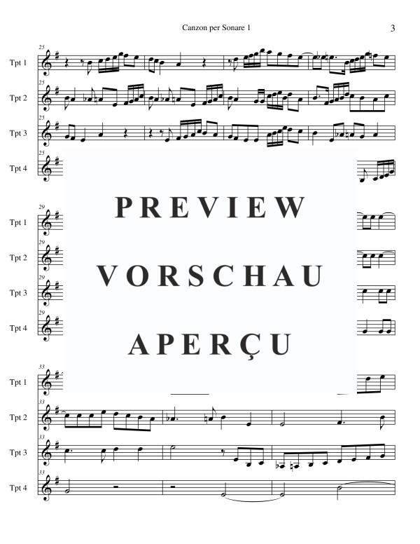 Product gallery: Page 5 of 10 Canzone per Sonare Nr. 1 - La Spiritata, , Trumpet Quartet