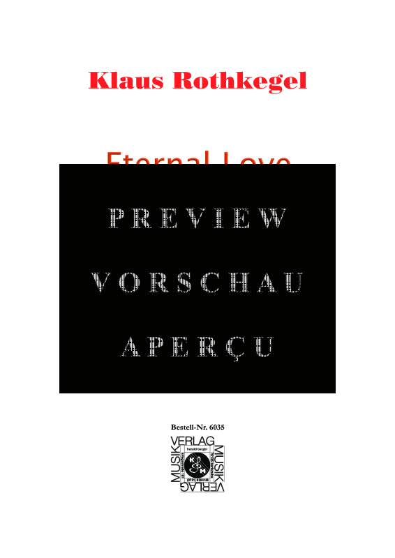 gallery: Eternal Love (Partitur), , Streicher Quartett und Gitarre
