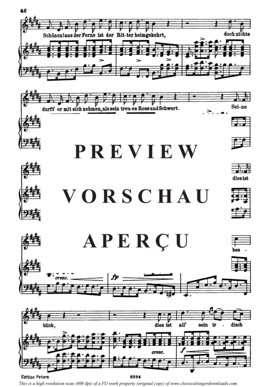 Product gallery: Page 3 of 8 Romanze des Richard Löwenherz D.856, , High Voice and Piano