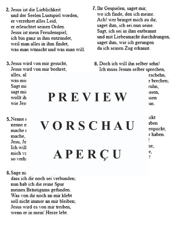 Produktgalerie: Seite 3 von 3 Jesus ist das schönste Licht BWV 474, , Gemischter Chor