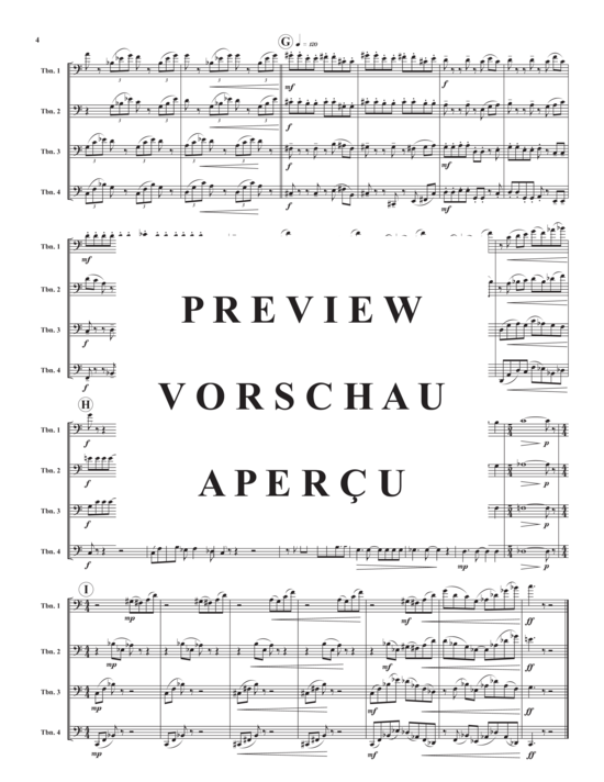 Product gallery: Page 6 of 14 Sinuations , , (Trombone Quartet)