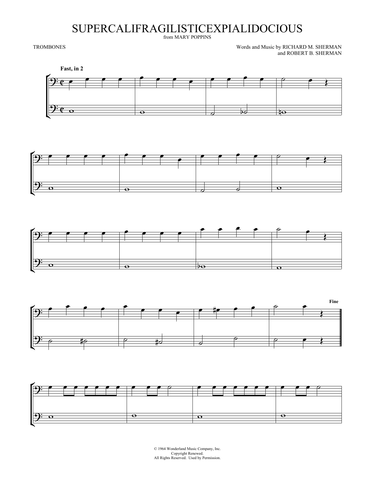Product gallery: Page 1 of 1 Supercalifragilisticexpialidocious (from Mary Poppins) (arr. Mark Phillips), Julie Andrews