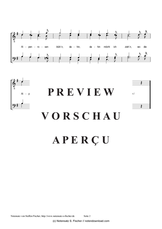 Product gallery: Page 3 of 3 Nach den Bergen  , , (male choir)