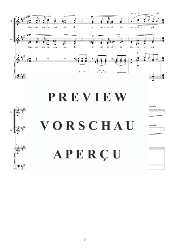 Produktgalerie: Seite 4 von 11 'Sciagurata hai tu creduto' Solo Bass - Choir SA, , Gemischter Chor SAB und Klavier