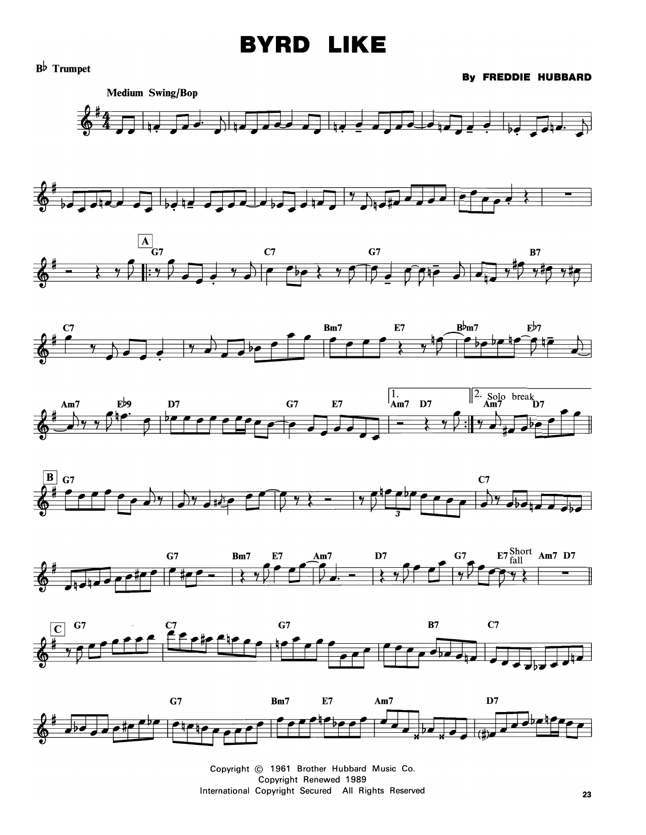 Produktgalerie: Seite 1 von 1 Birdlike, Freddie Hubbard, Trompete