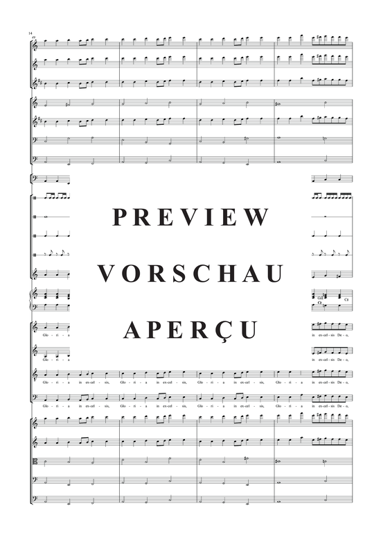 Produktgalerie: Seite 17 von 21 König der letzten Tage - Gloria: Partitur, , Orchester + Chor