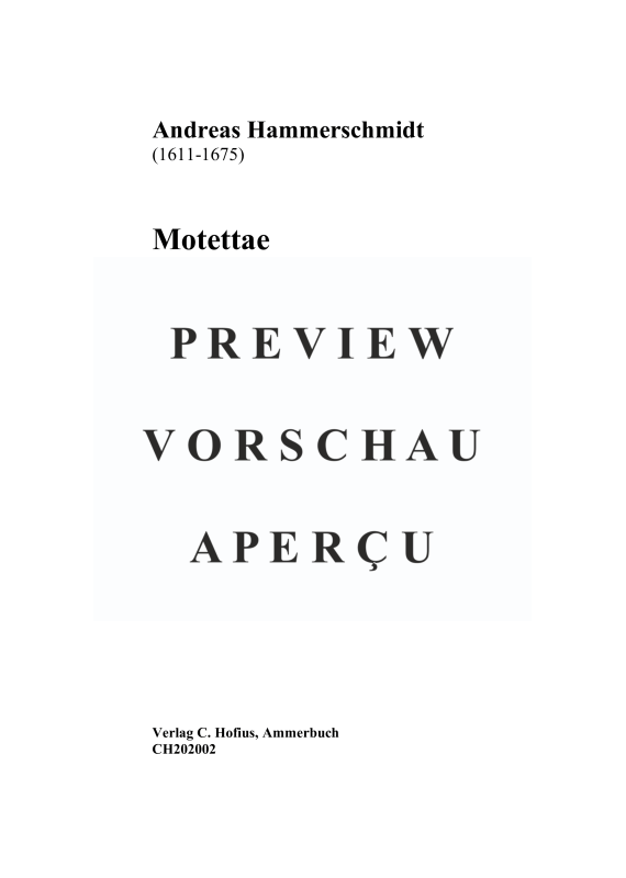 Produktgalerie: Seite 4 von 11 Motettae unius et duarum vocum, , (Cantus, Bassus mit Basso Continuo)