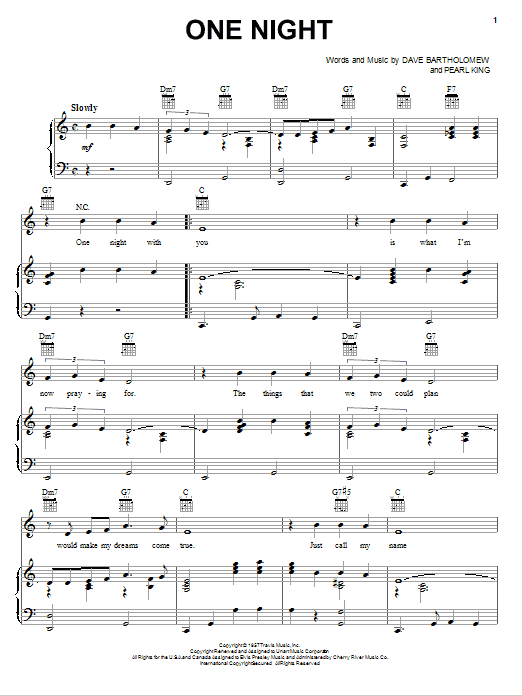 Product picture to: One Night - Elvis Presley