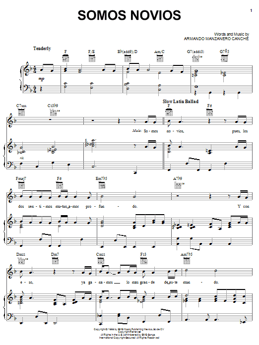 Produktbild zu: Somos Novios (duet with Christina Aguilera)