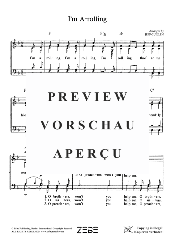 Produktgalerie: Seite 3 von 4 I´m A-rolling, , Gemischter Chor