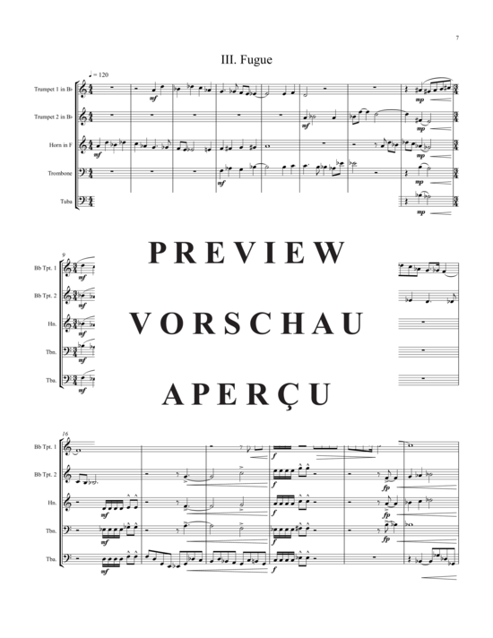 Produktgalerie: Seite 8 von 21 Scenes for Brass , , (Blechbläserquintett)