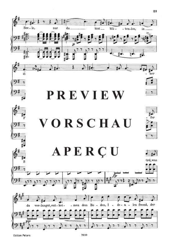 Product gallery: Page 3 of 4 Sehnsucht D.516 Der Lerche Wolken, , Low Voice and Piano