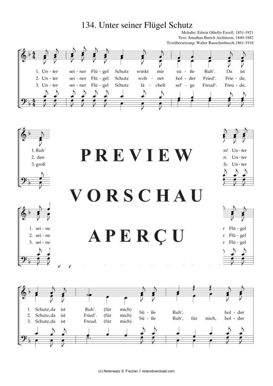 Product gallery: Page 2 of 3 Unter seiner Flügel Schutz  , , (mixed choir)