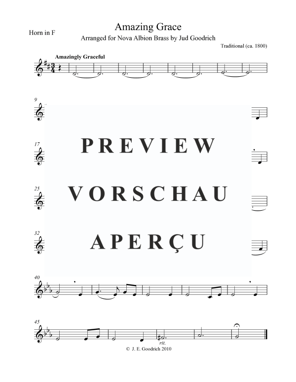 Product gallery: Page 7 of 10 Amazing Grace, , Brass Quintet