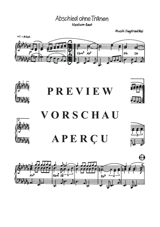 Product gallery: Page 4 of 4 Abschied ohne Tränen , , Piano Solo