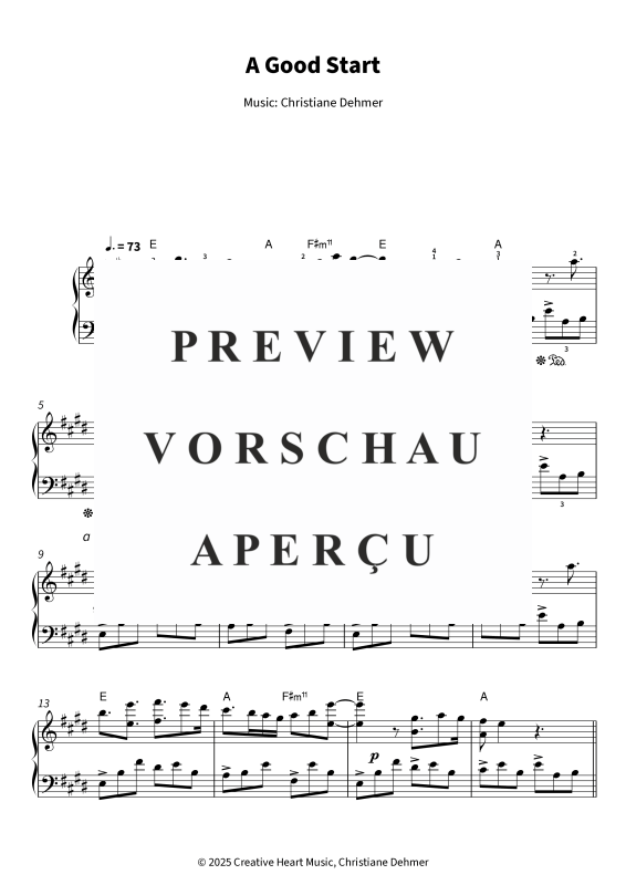 Produktgalerie: Seite 5 von 11 A Good Start, , Klavier Solo