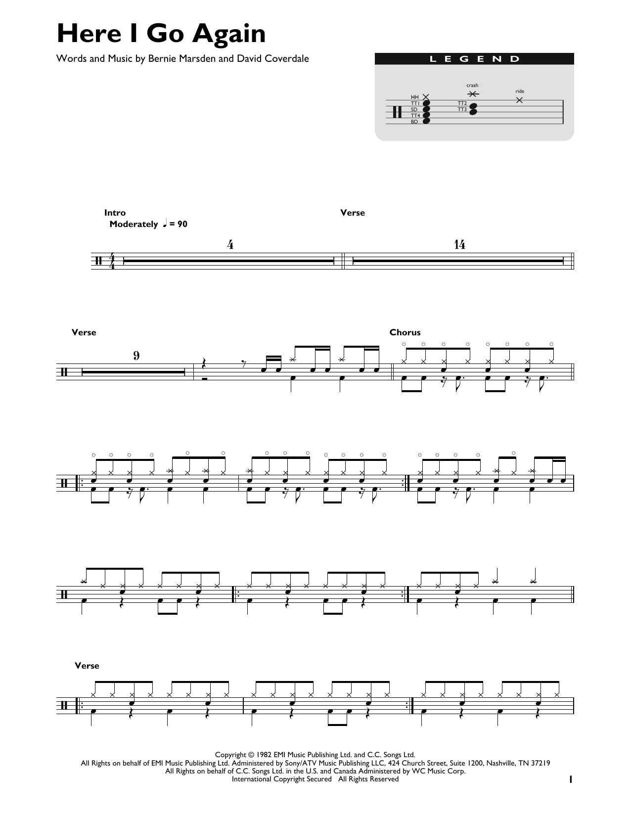 Product gallery: Page 1 of 1 Here I Go Again, Whitesnake