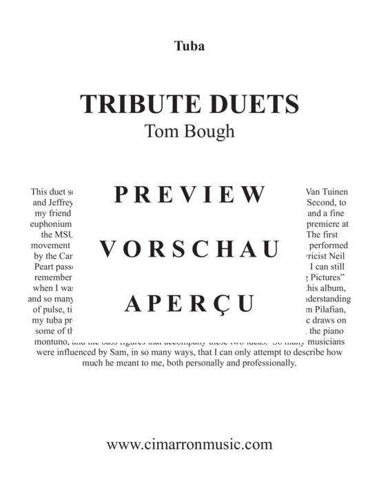 Produktgalerie: Seite 21 von 21 Tribute Duets , , (Euphonium + Tuba)
