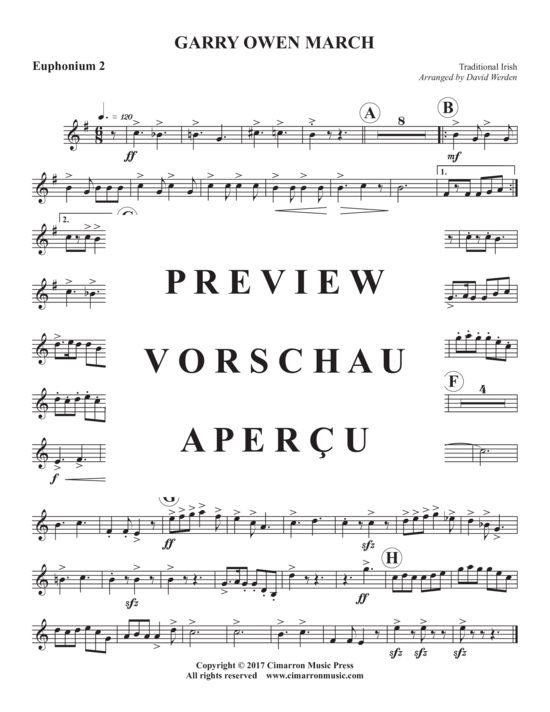 Product gallery: Page 9 of 11 Garry Owen March , , (Tuba Quartet EETTt)