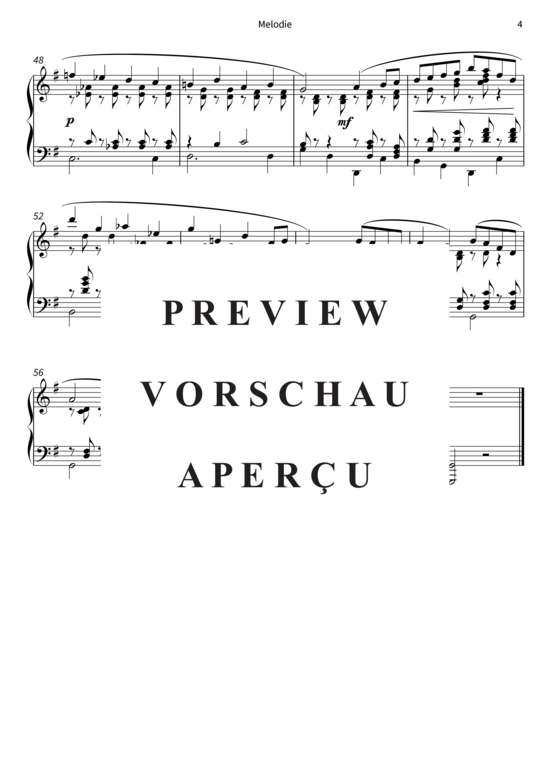 Produktgalerie: Seite 7 von 7 Melodie - Nr. 3 aus Drei Klavierstücke op. 1 , , Klavier Solo