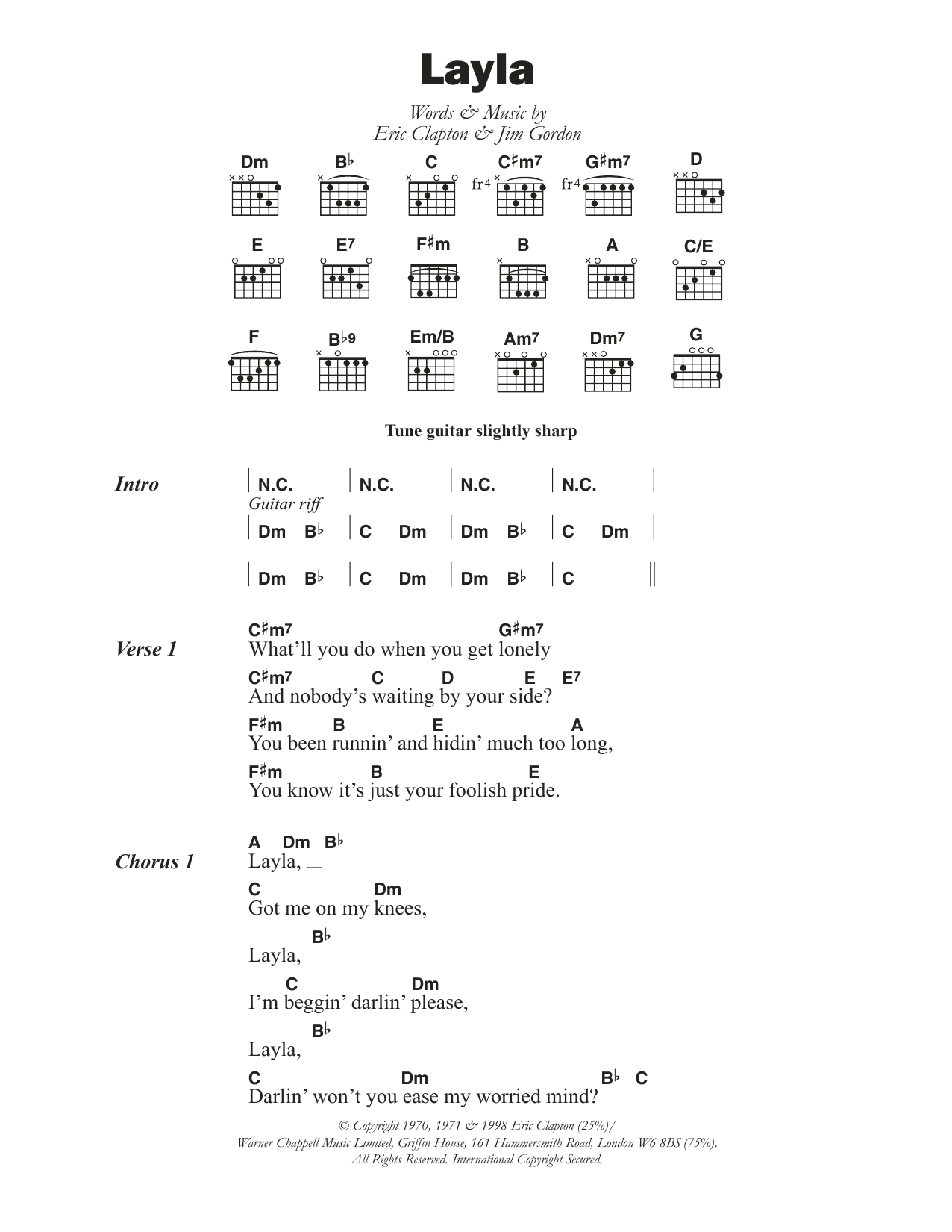 Produktgalerie: Seite 1 von 1 Layla, Eric Clapton, Gitarre