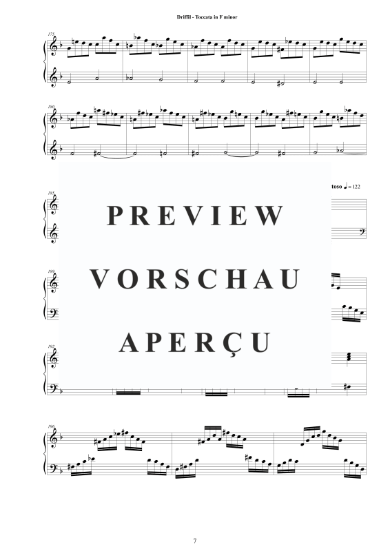 Produktgalerie: Seite 8 von 9 Toccata in F Minor, , Cembalo Solo