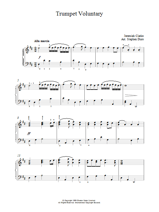 Product gallery: Page 1 of 1 Trumpet Voluntary, Jeremiah Clarke