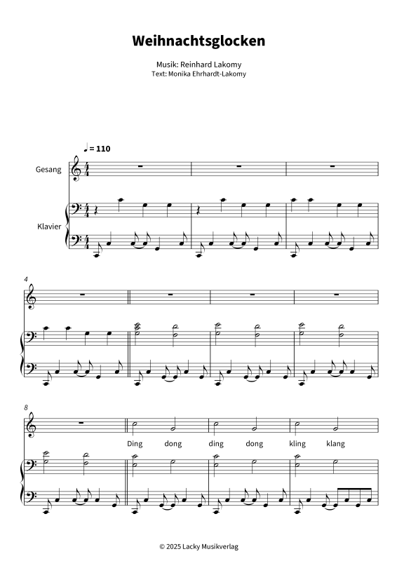 Produktgalerie: Seite 1 von 7 Weihnachtsglocken, , Gesang und Klavier