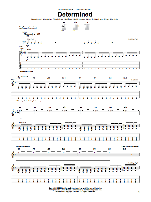 Produktgalerie: Seite 1 von 1 Determined, Mudvayne, Gitarre