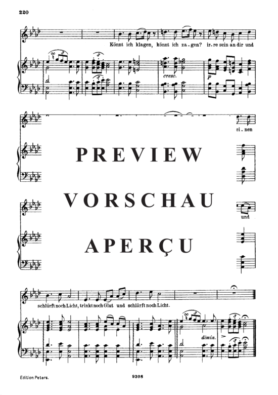 gallery: Im Abendrot D.799 , , (Gesang hoch + Klavier)