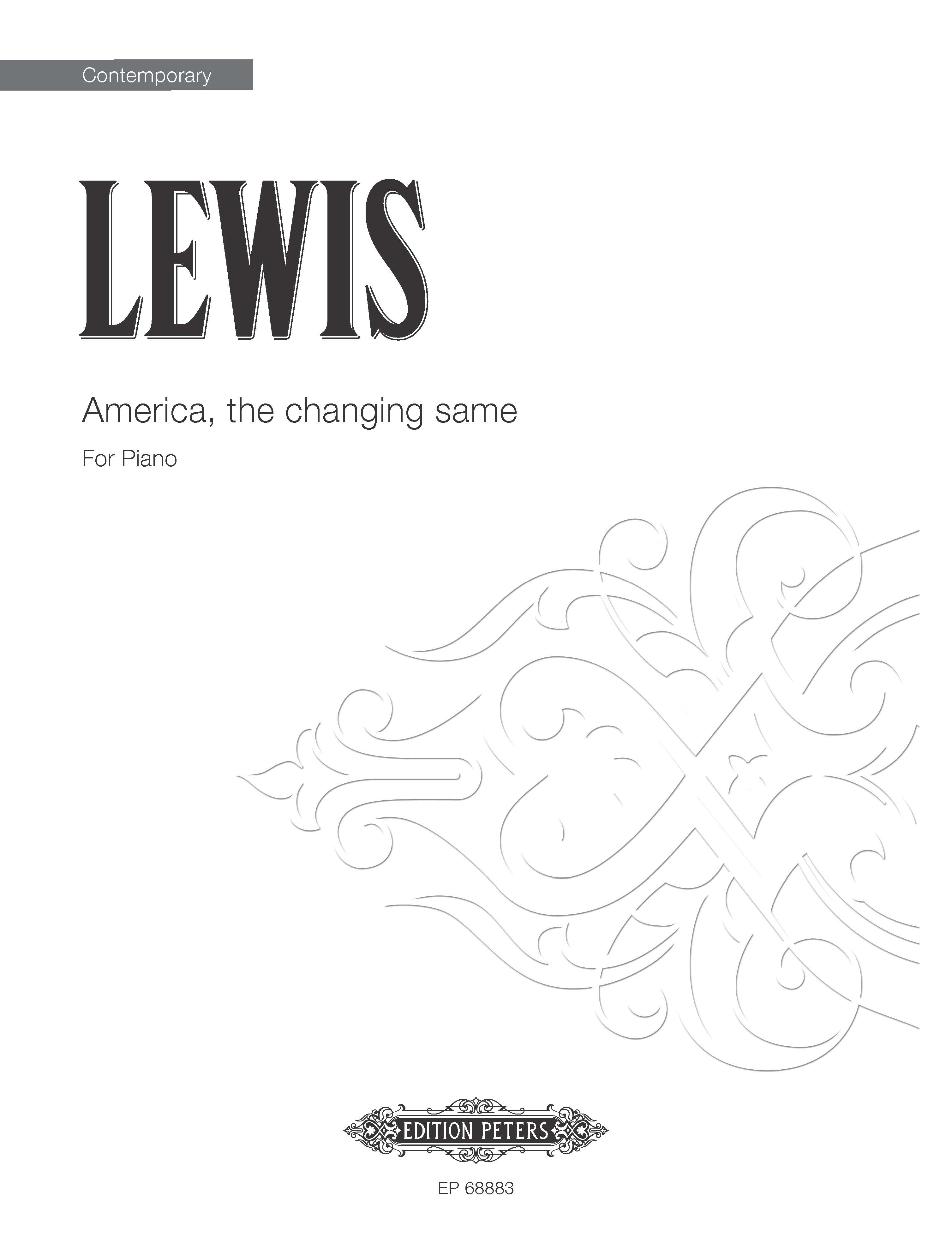 cover: America, the changing same, George Lewis, Klavier