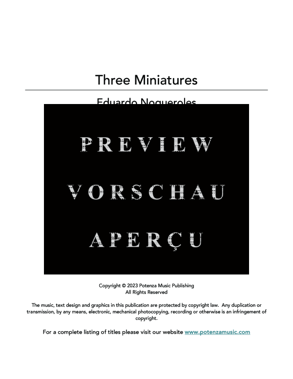 Product gallery: Page 3 of 11 Three Miniatures, , (woodwind trio 2x oboe and cor anglais)