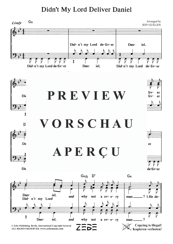 gallery: Didn´t My Lord Deliver Daniel, , Mixed Choir