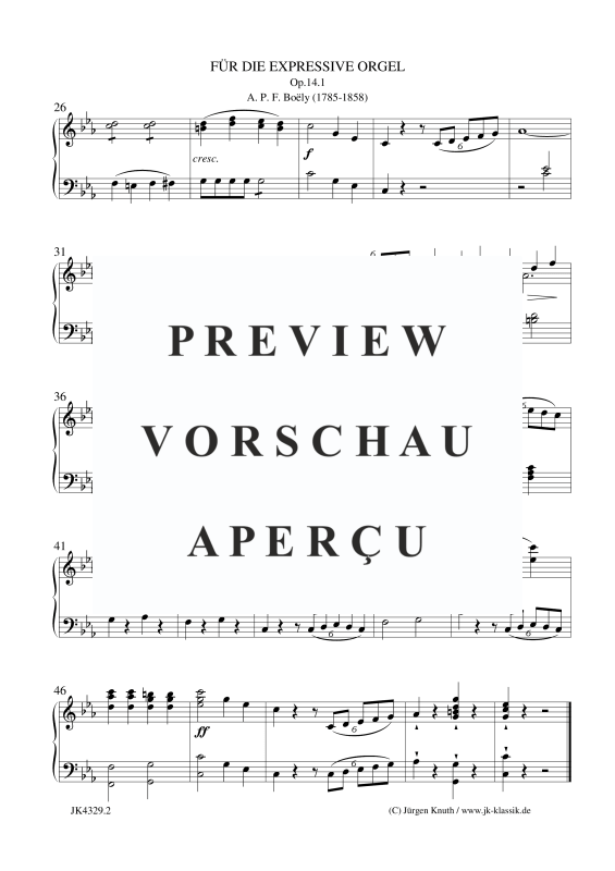 Produktgalerie: Seite 3 von 3 Für die Expressive Orgel Op.14.1, , Orgel Solo