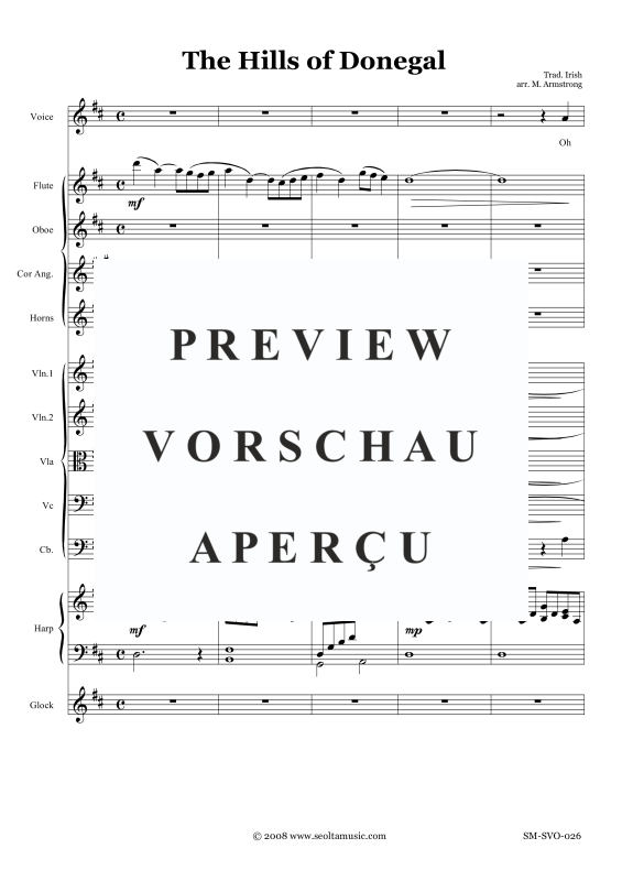 Produktgalerie: Seite 4 von 11 The Hills of Donegal, , Sopran Solo und Orchester