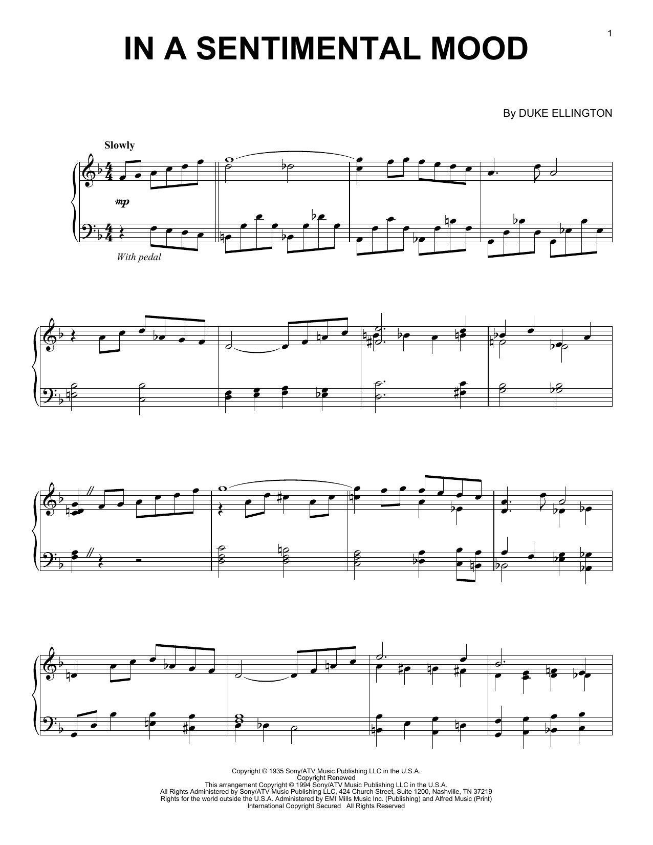 Produktbild zu: In A Sentimental Mood