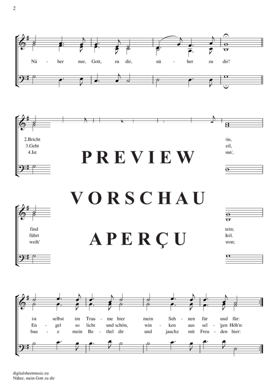 Product gallery: Page 3 of 3 Näher mein Gott zu dir , , (Mixed choir SAB)