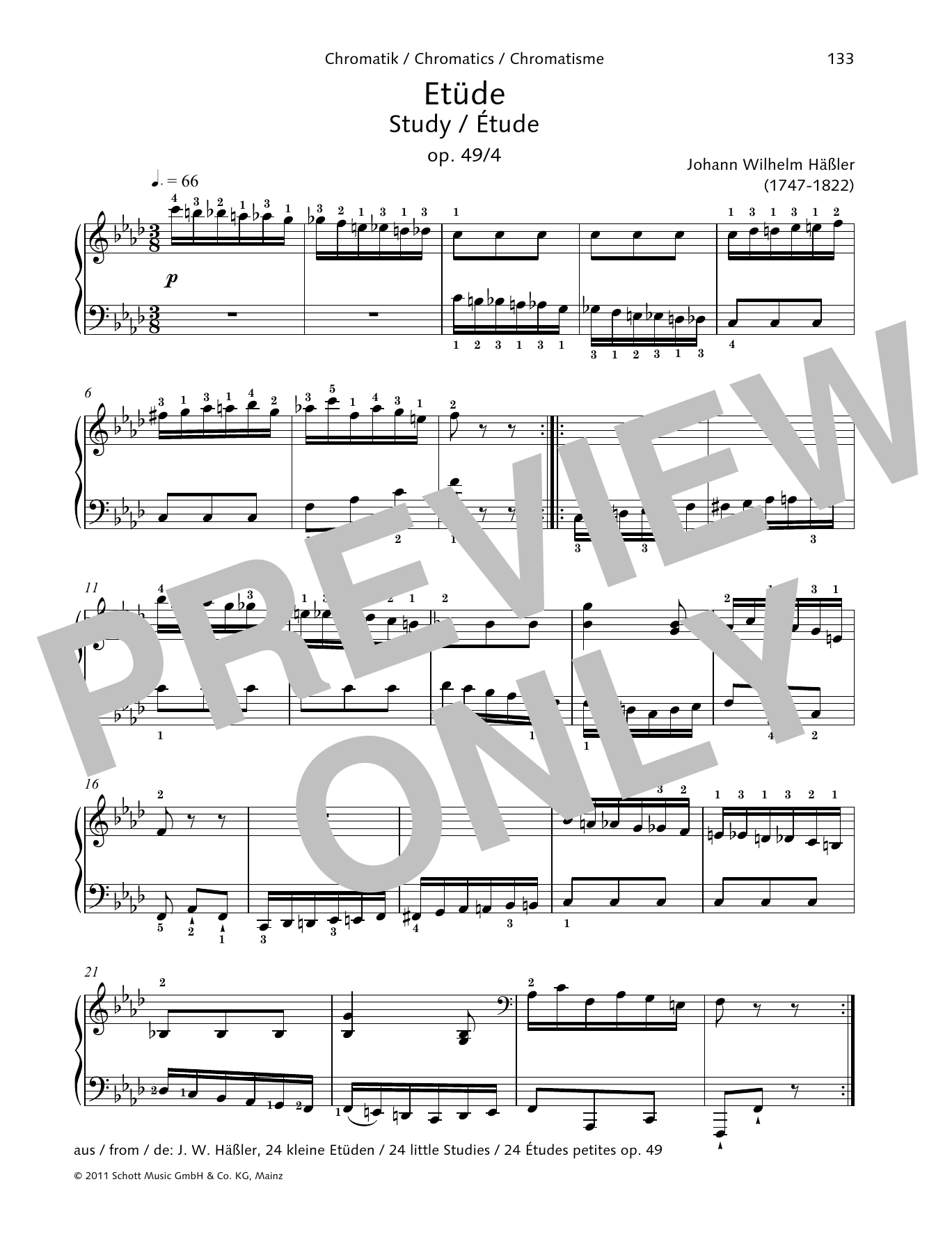 Product gallery: Page 1 of 1 Study, Johann Wilhelm Hässler