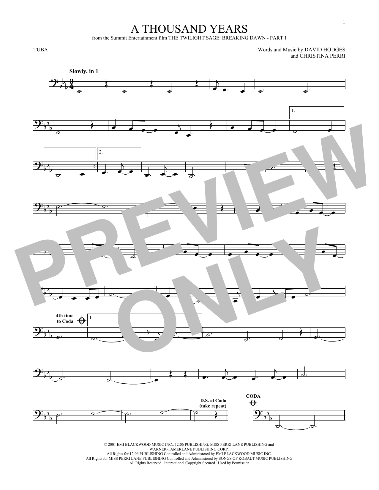Product gallery: Page 1 of 1 A Thousand Years, Christina Perri