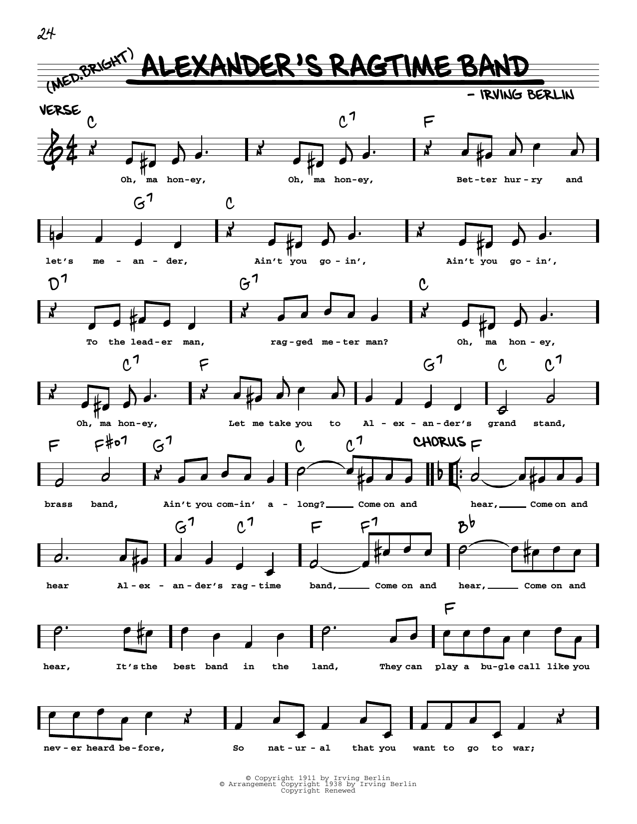 Produktbild zu: Alexander's Ragtime Band (arr. Robert Rawlins)