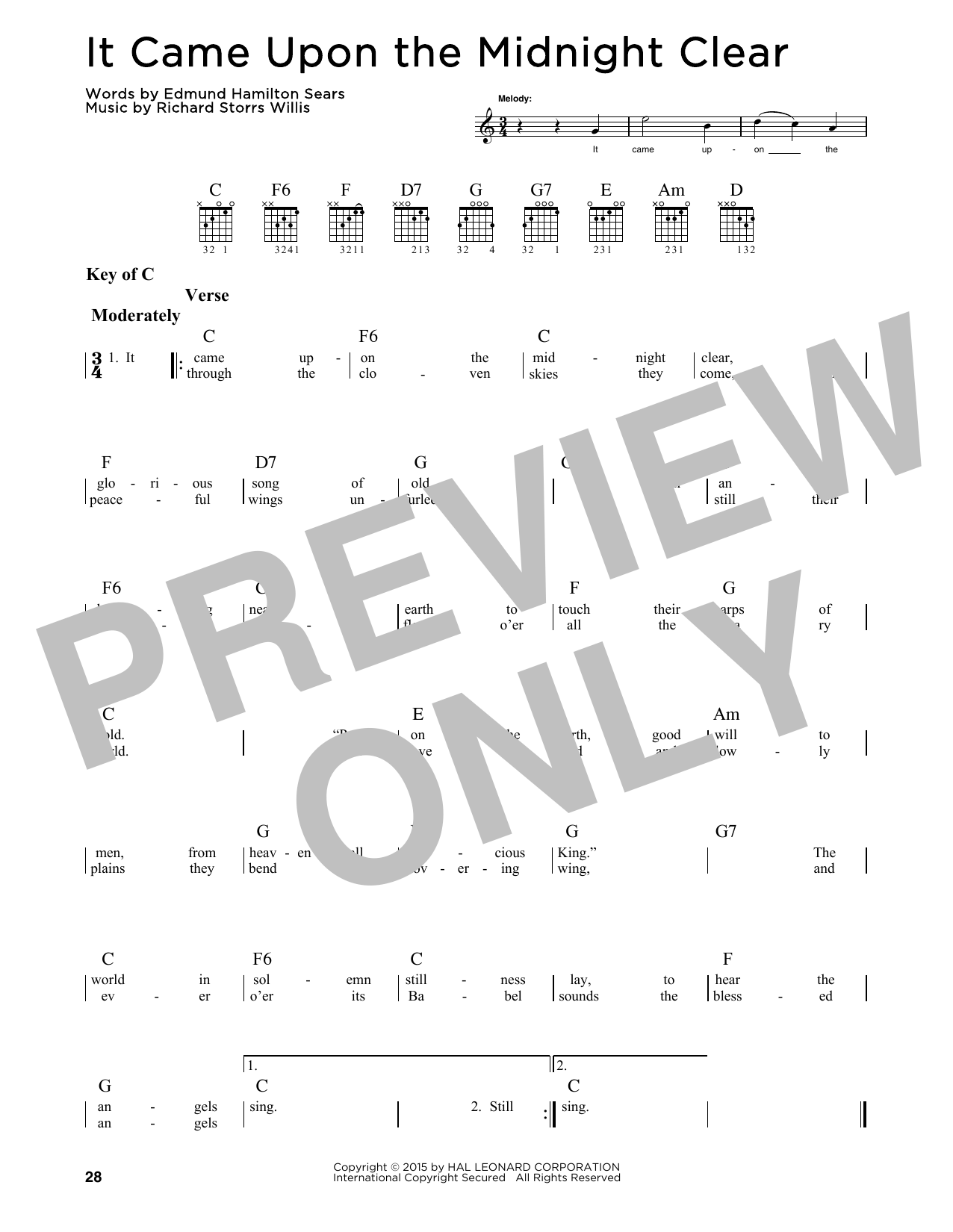 Product gallery: Page 1 of 1 It Came Upon The Midnight Clear, Edmund Hamilton Sears
