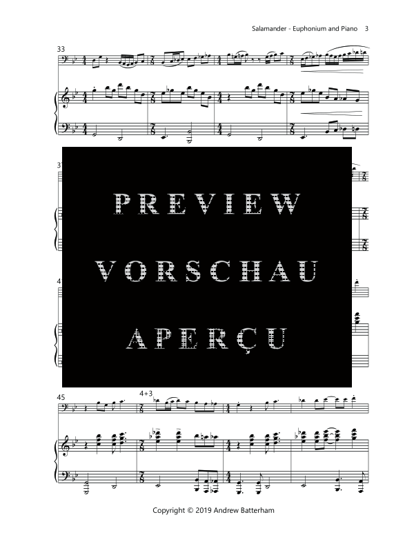 Product gallery: Page 7 of 11 Salamander, , (euphonium and piano)