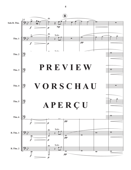 Product gallery: Page 6 of 21 Songs of the forest , , (Trombone ensemble 8 parts + bass trombone solo)